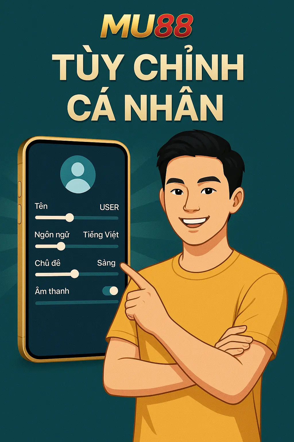 Tùy chỉnh cá nhân trên MU88